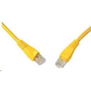 Solarix Patch kabel CAT5E UTP PVC 1m žlutý snag-proof C5E-114YE-1MB