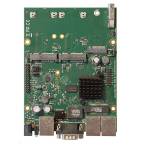 MikroTik RouterBOARD RBM33G, dual-core 880MHz, 256MB DDR3, 3x GLAN, 2x mini-PCIe, 2xSIM slot, 1xM.2, USB, RS232, vč. L4