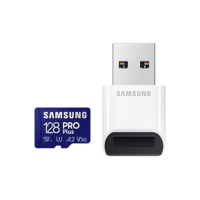 Samsung micro SDHC karta 128GB PRO Plus + USB adaptér