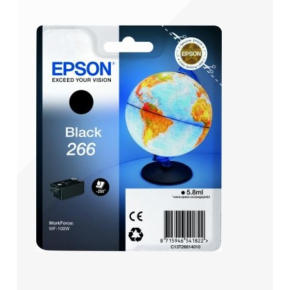 EPSON ink čer Singlepack "Globus" Black 266 ink cartridge 5,8 ml