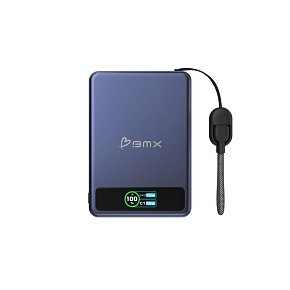 BMX SolidSafe™ 5K Solid-State Magnetic Power Bank, Blue BMX SolidSafe™ 5K Solid-State Magnetic Power Bank, Blue