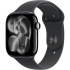 Apple Watch Series 11 GPS 42mm Jet Black Aluminium Case with Black Sport Band - S/M