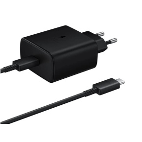 Samsung cestovní nabíječka EP-TA845XBE, Quickcharge 45W, USB-C, černá, EU Samsung cestovní nabíječka EP-TA845XBE, Quickcharge 45W, USB-C, černá, EU