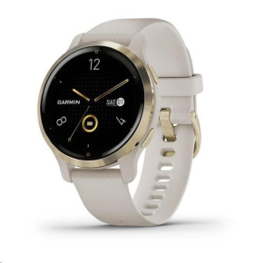 Garmin GPS sportovní hodinky Venu2S Light Gold/Sand Band
