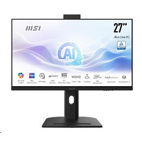 MSI PC AiO Modern AM273QP AI 1UMG-424XEU, Ultra 7 155H, 27" WQHD, Anti-Glare, 16GB, 1TB SSD, N/A, No OS, Black MSI PC AiO Modern AM273QP AI 1UMG-424XEU, Ultra 7 155H, 27" WQHD, Anti-Glare, 16GB, 1TB SSD, N/A, No OS, Black