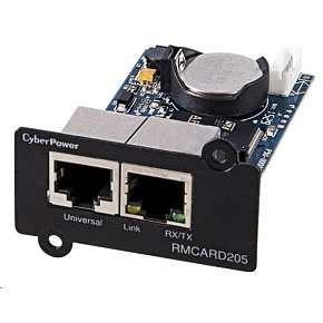 CyberPower SNMP Expansion card RMCARD205, s podporou Enviro Sensoru - Poškozený obal - BAZAR CyberPower SNMP Expansion card RMCARD205, s podporou Enviro Sensoru - Poškozený obal - BAZAR