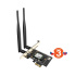 Tenda E33 Wireless AX5400 PCI Express Adapter, WiFi 6E, 802.11ax/ac/a/b/g/n, 5378Mbps