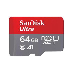 SanDisk MicroSDXC karta 64GB Ultra (120MB/s, A1 Class 10 UHS-I ) + adaptér SanDisk MicroSDXC karta 64GB Ultra (120MB/s, A1 Class 10 UHS-I ) + adaptér