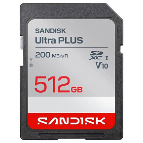 Sandisk Ultra PLUS SDXC karta 512GB UHS-I, V10, U1, C10, (200MB/s) Sandisk Ultra PLUS SDXC karta 512GB UHS-I, V10, U1, C10, (200MB/s)