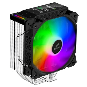 EVOLVEO QuietCool7, CPU chladič s digitálním displejem, 6x heatpipe, černý EVOLVEO QuietCool7, CPU chladič s digitálním displejem, 6x heatpipe, černý