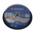 VERBATIM BD-R SL Datalife HTL (10-pack)Blu-Ray/Spindle/6x/25GB Wide Printable