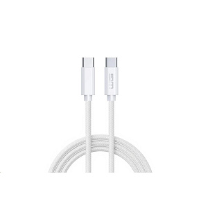 WG - Datový kabel Type-C na Type-C, 1 metr, 3 A, bílá WG - Datový kabel Type-C na Type-C, 1 metr, 3 A, bílá