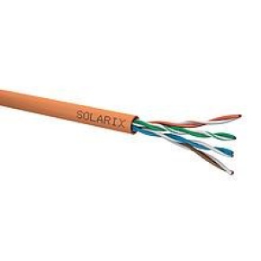 Instalační kabel Solarix UTP, Cat5E, drát, LSOHFR B2ca s1, d0, a1 box 305m SXKD-5E-UTP-LSOHFR-B2ca