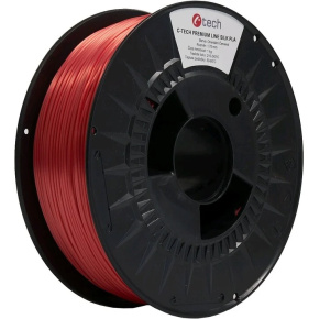 C-TECH Tisková struna (filament) PREMIUM LINE, Silk PLA, orientální červená, RAL3031, 1,75mm, 1kg C-TECH Tisková struna (filament) PREMIUM LINE, Silk PLA, orientální červená, RAL3031, 1,75mm, 1kg