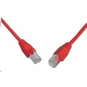 Solarix Patch kabel CAT6 SFTP PVC 3m červený snag-proof C6-315RD-3MB