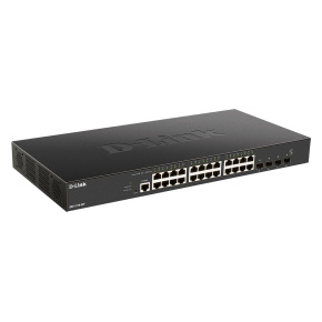 D-Link DXS-1210-28T Smart Managed 10G Switch 24x 10GBase-T ports, 4x 10G/25G SFP28 ports