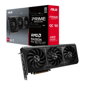ASUS VGA AMD Radeon RX 9070 XT PRIME OC 16GB, RX 9070 XT, 16GB GDDR6, 3xDP, 1xHDMI ASUS VGA AMD Radeon RX 9070 XT PRIME OC 16GB, RX 9070 XT, 16GB GDDR6, 3xDP, 1xHDMI
