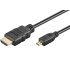 PremiumCord 4K kabel HDMI A - HDMI micro D, 1m