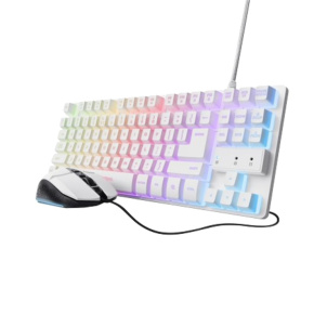 TRUST Sada klávesnice + myš GXT 798W 2v1 Gaming set, bílá TRUST Sada klávesnice + myš GXT 798W 2v1 Gaming set, bílá