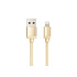 WG - Datový kabel Lightning MFI na USB-A, 1 metr, zlatá