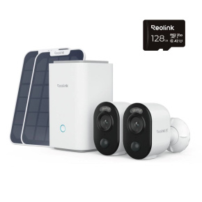 REOLINK Home Hub, 2x Argus Series B350 + 2x Solar Panel + 128GB microSD karta REOLINK Home Hub, 2x Argus Series B350 + 2x Solar Panel + 128GB microSD karta
