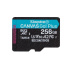 Kingston MicroSDXC karta 256GB Canvas Go! Plus, R:200/W:160MB/s, Class 10, UHS-I, U3, V30, A2 + Adaptér