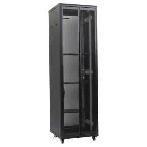XtendLan 19" stojanový rozvaděč 42U 800x1000, nosnost 1000kg, perforované dveře i záda, kolečka, rozložený, černý XtendLan 19" stojanový rozvaděč 42U 800x1000, nosnost 1000kg, perforované dveře i záda, kolečka, rozložený, černý