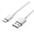 PremiumCord Kabel USB 3.1 C/M - USB 2.0 A/M, rychlé nabíjení proudem 3A, 50cm, bílá