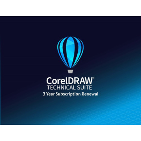 CorelDRAW Technical Suite 3 roky obnova pronájmu licence (251-2500) EN/DE/FR/ES/BR/IT/CZ/PL/NL