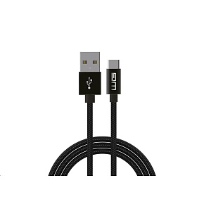 WG - Datový kabel Type-C na USB-A, 50 cm, černá