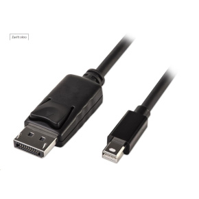 PREMIUMCORD Mini DisplayPort - DisplayPort V1.2 přípojný kabel M/M 3m