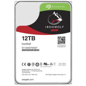 BAZAR - SEAGATE HDD IRONWOLF (NAS) 3,5" - 12TB, SATAIII, ST12000VN0008, recertified product
