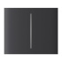 Ajax CenterButton (2-gang) vertical - Středové dvou tlačítko, vertikální instalace, grafitová