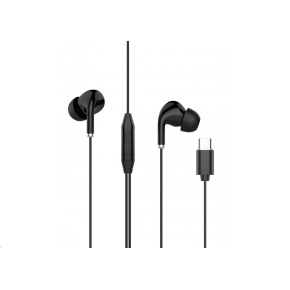 WG - Sluchátka s konektorem Type-C, Eclipse Duo, drátové, black