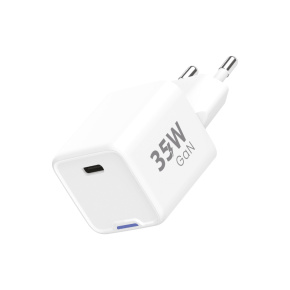 WG - Síťová nabíječka GaN 1x USB-C, PD 35W, bílá WG - Síťová nabíječka GaN 1x USB-C, PD 35W, bílá