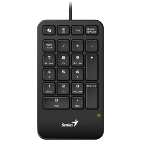 GENIUS Numerická klávesnice NumPad 125, Drátová USB-C, černá GENIUS Numerická klávesnice NumPad 125, Drátová USB-C, černá