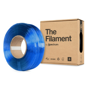 Spectrum The Filament ReFill PETG 1.75mm Transparent Blue 1kg Spectrum The Filament ReFill PETG 1.75mm Transparent Blue 1kg