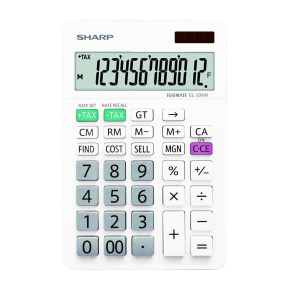 SHARP kalkulačka - SH-EL334W - bílá SHARP kalkulačka - SH-EL334W - bílá