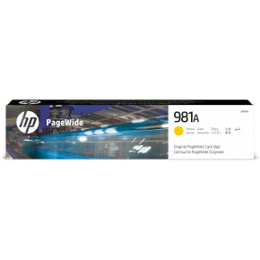 HP 981A Yellow Original PageWide Cartridge (6,000 pages) HP 981A Yellow Original PageWide Cartridge (6,000 pages)