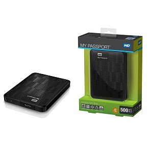 BAZAR - WD My Passport 500GB Ext. 2.5" USB3.0, Black