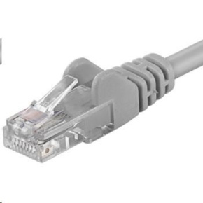 PREMIUMCORD Patch kabel UTP RJ45-RJ45 CAT5e 2m šedá
