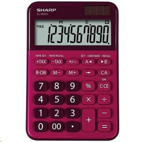 SHARP kalkulačka - ELM335BRD - červená SHARP kalkulačka - ELM335BRD - červená