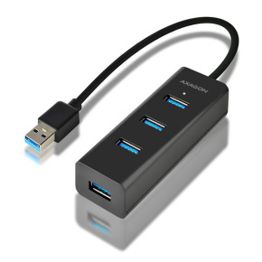 AXAGON HUE-S2B, 4x USB 3.0 CHARGING hub, micro USB nap. konektor, kabel USB-A 30cm AXAGON HUE-S2B, 4x USB 3.0 CHARGING hub, micro USB nap. konektor, kabel USB-A 30cm