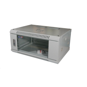 LEXI-Net 19" nástěnný rozvaděč 4U 600x450, nosnost 60 kg, skleněné dveře, rozložený, šedý LEXI-Net 19" nástěnný rozvaděč 4U 600x450, nosnost 60 kg, skleněné dveře, rozložený, šedý