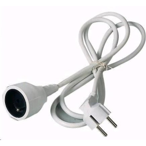 PREMIUMCORD Prodlužovací přívod 230V 10m, 1 zásuvka (M/F) bílá PREMIUMCORD Prodlužovací přívod 230V 10m, 1 zásuvka (M/F) bílá