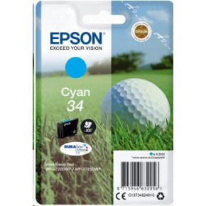 EPSON ink bar Singlepack "Golf" Cyan 34 DURABrite Ultra Ink 4,2 ml EPSON ink bar Singlepack "Golf" Cyan 34 DURABrite Ultra Ink 4,2 ml