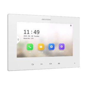 HIKVISION DS-KH6220-LE1/White, 7" IP bytový nedotykový monitor; PoE - bílý HIKVISION DS-KH6220-LE1/White, 7" IP bytový nedotykový monitor; PoE - bílý