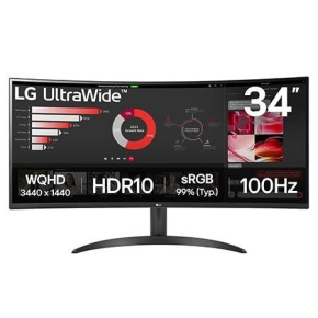 LG MT VA LED 34" 34WR50QK - VA panel, 3440x1440, 2xHDMI, DP, prohnutý LG MT VA LED 34" 34WR50QK - VA panel, 3440x1440, 2xHDMI, DP, prohnutý