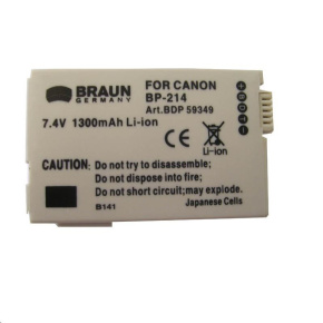 Braun akumulátor CANON BP-2L5, BP-2L14, 1500mAh Braun akumulátor CANON BP-2L5, BP-2L14, 1500mAh