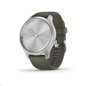 Garmin monitorovací náramek a hodinky vivomove3 Style, Silver/Green Band Garmin monitorovací náramek a hodinky vivomove3 Style, Silver/Green Band